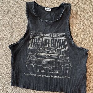 Garage Charcoal Graphic Tank Top